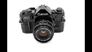 Loading Film into a Canon A1 Analog Camera with Grip