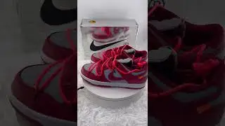 Nike Dunk Low Off-White University Red QC Video