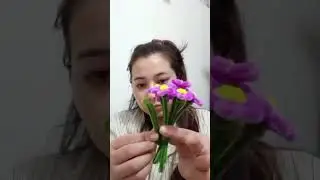 DIY Hydrangea pipe cleaner ❤️DIY mini Hydrangea flowers pot with pipe cleaner 🌸cute and Easy