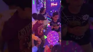 Neon Theme Birthday Party! 💚⚡
