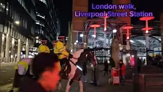 LIVERPOOL STREET STATION LONDON CHRISTMAS LIGHTINGS WINTER-2023 by @#aakhanzadatourscitywalk #london