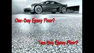 How To - One Day Epoxy Floor vs Two Day Epoxy Floor