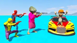 Scary Teacher 3D - Miss'T and Francis Troll Spiderman -  Spiderman Revenge - Game Animation