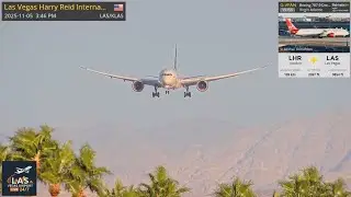 Virgin Atlantic 787-9 Dreamliner Wing Flex Arrival to LAS Vegas from London