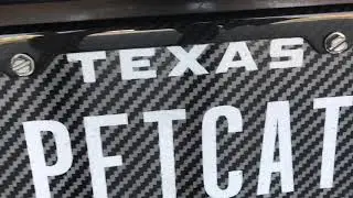 Worlds First Carbon Fiber LEGAL LICENSE Plate