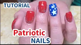 How to do simple Patriotic Nails