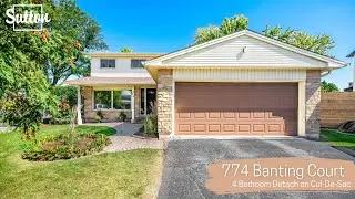 774 Banting Court, Milton 4 Bedroom Detached Home Listed for Under $900,000 on Pool Size Lot!
