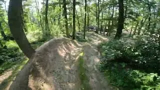 Blue Line am Krater Trail in Mainaschaff