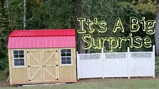 Garden Shed Delivery Day & Tour: Surprising My Son Vlog 😃 Pt. 2 /  #YodersStorageBuildings Purchase