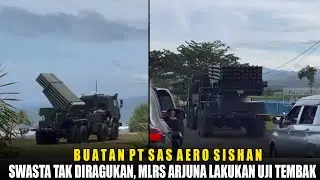 Uji Coba Penembakan MLRS Arjuna - Asli Buatan Dalam Negeri Indonesia, Made In Swasta
