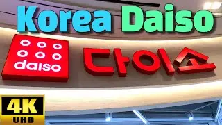 Korea Mega store DAISO tour / Snacks, ramen, cosmetics everything - 4K