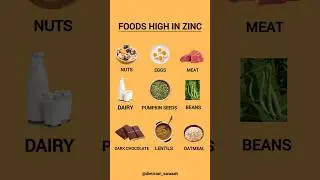 Foods High In Zinc | Rich Sources of Zinc #superfoods #healthyeating #diettips #nutritionalsupport