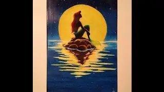 Little Mermaid Disney Silhouette Speed Drawing (Part Of Your World)