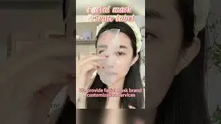 Facial mask brand customization service #private  #manufacturer  #contract