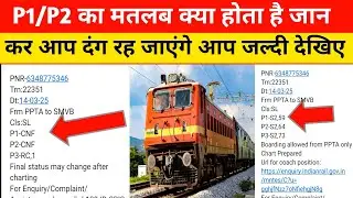 Train Ticket Me P1 क्या होता है सच्चाई जानकर दंग रह जाएंगे 🤫 / p1 kya hota hai tikat train