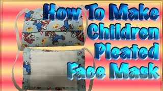 Pleated face mask, Easy face mask tutorial, sewing face mask pattern, and face mask for kids