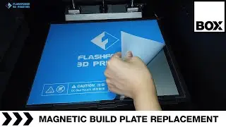 FlashForge 3D Printer - How To Replace Magentic Build Plate Guider 2