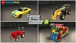 Fs25 mods - Rice harvester colour - mini tractor Porsche Diesel - Drivables - Cars & Bikes