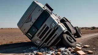 Overloaded Heavy Vehicle Tube Burst! Destroyed Badly “Emergency Repair”