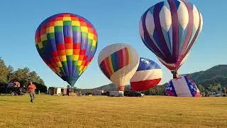 2022 Custer gold discovery days hot air balloon time lapse.