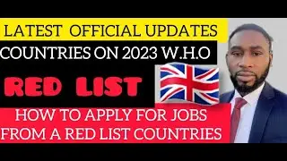 GOOD NEWS! LATEST OFFICIAL UPDATES |&nbsp;COUNTRIES ON RED LIST CAN GET JOBS IN UK |&nbsp;HOW TO GET JOB IN UK