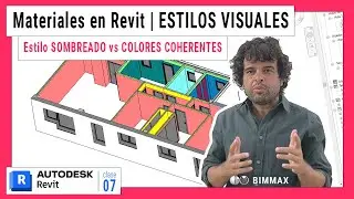 MATERIALES en REVIT ✅ Relaci&oacute;n con el ESTILO VISUAL. Sombreado VS Colores coherentes