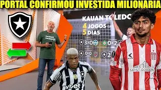 GLOBO ESPORTE BOTAFOGO! PROPOSTA FOI ACEITA, REFORÇOS E SAÍDAS! NOTÍCIAS DO BOTAFOGO DE HOJE
