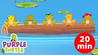 Five Little Speckled Frogs + More Nursery Rhymes & Kids Songs - Purple Turtle Club