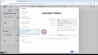 Fiori User Settings - Themes, Language & Defaults