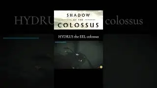 Fighting Hydrus in Shadow of the colossus (Eel colossus) #shadowofthecolossus #gaming  #shorts #fyp