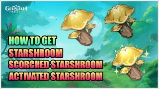 How to get Starshroom, Scorched Starshroom & Activated Starshroom  #genshinimpact #hoyoverse