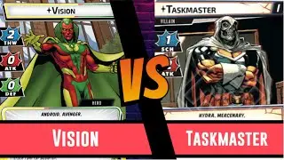 Marvel Champions | Vision | Playthrough | Taskmaster | True Solo | Leadership | Rise of Red Skull