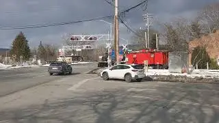 Catskill Mountain Railroad's new gates at Washington Ave