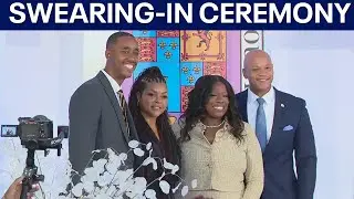 Aisha Braveboy delivers remarks during swearing-in ceremony for Prince George's County Executive