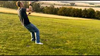 Flexifoil blade iii 4.9m maiden flight in 6mph breeze.