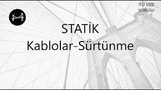 Statik- Kablolar Soru Çözüm 3 (İTÜ Çıkmış Soru)