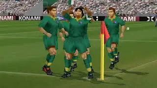 PES 1 PS1 Австралия - Италия футбол,  Australian - Italy football ps1 pes1