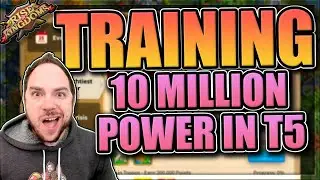 Training 10M power in T5 for Artemisia Mighty Governor in Rise of Kingdoms (rok)