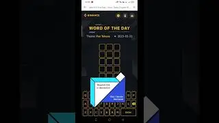 Today's 3 Letter Word of the day #WODL : Binance Crypto Wodl