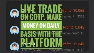Live trading on Cotp platform