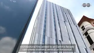 Striking architectural fins (rainscreen cladding) for original building design