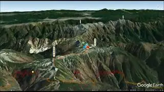 TJAR（Trans Japan Alps Race）Google Earth飛覽