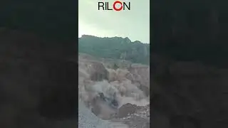 Rock Blasting:The shock and challenge of the blasting scene #blasting #landslide #gas #rockblasting