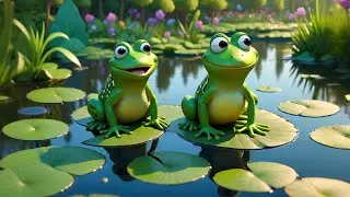 Seven Singing Frogs on a Lily Pad | Counting Song for Kids | Nursery Rhymes and Baby Songs