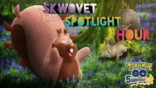 Skwovet Spotlight Hour | 2X Transfer Candy |  Pokemon go