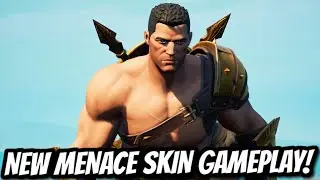 *NEW* MENACE SKIN GAMEPLAY + ALL UNLOCKABLE STYLES! - Fortnite Battle Royale