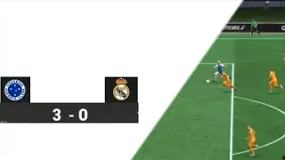 CRUZEIRO 3 X 0 REAL MADRID | PARTIDA AMISTOSA #cruzeiro #realmadrid #futebol #efc24