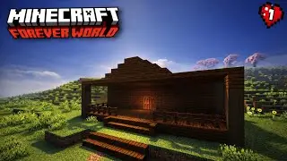 Minecraft Hardcore Forever World 🌍 | Episode 1 | Surviving Day 1 💀🔥