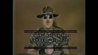Sgt. Slaughter Toronto promo - aired 7/7/84
