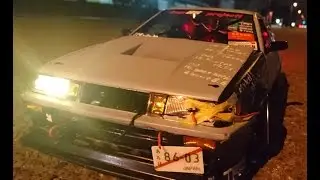 Drift car body make [ AE86 LEVIN 3door ] RC CAR 1/10 (YOKOMO) TA03F - PRO_RWD / kuso 86 project